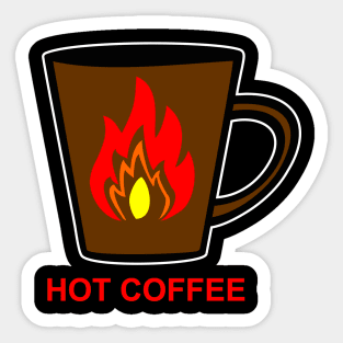 Hot Coffee 01 Sticker
